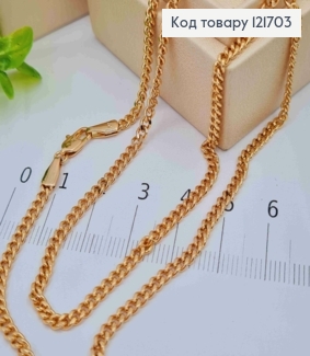 Цепочка Панцирное плетение, ширина 3мм, длина 50см, Xuping 18К 121703 фото