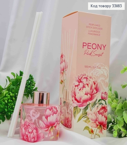 Аромадифузор "PEONY "Pink Sunget", 100мл, Perfumed diffuser, Bartek, Польща 331183 фото 1