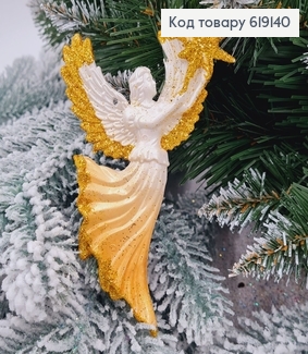 Новогодняя фигура Блеск Ангел со звездой Золото, 14,5*9см, Украина 619140 фото