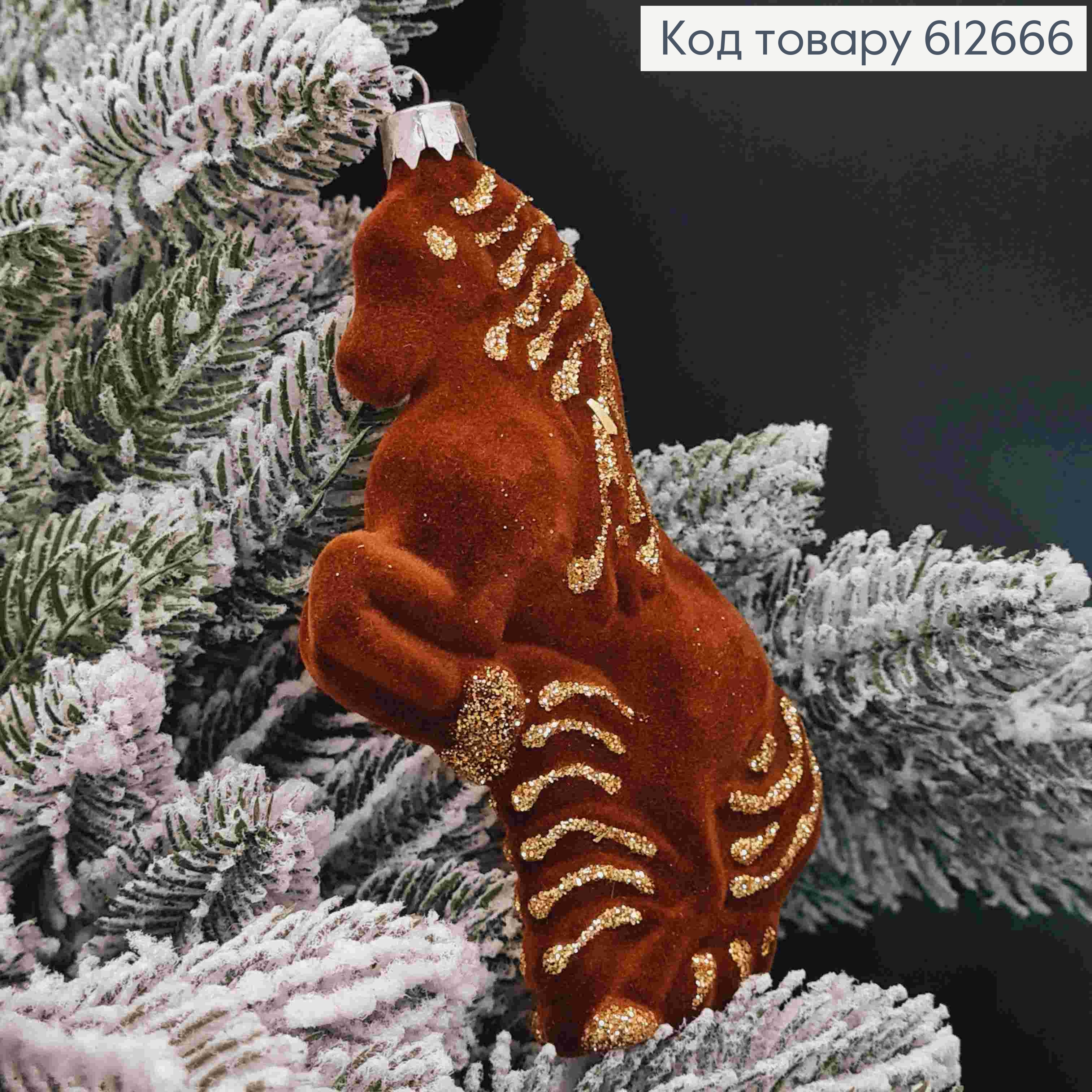Фігурка оксамит "КІНЬ "(білий, пудра, срібло) 13*6*2,8см, в асортименті, пластик, Україна 612666 фото 2