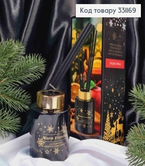 Аромадифузор 100мл."Mulled Wine",premium diffuser(slightly sweet,mulled wine,citrus,spicy),Bartek,Pl 331169 фото