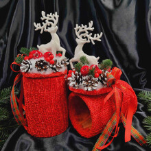 Новогодние коробки (декорованые крышки)