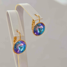 Сережки з камінцями  SWAROVSKI