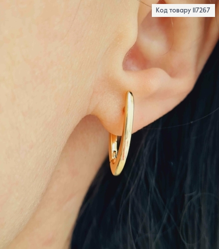 Серьги СТРЕЛЫ простые, длина 2см, англ. застежка XUPING 18K 117267 фото 2