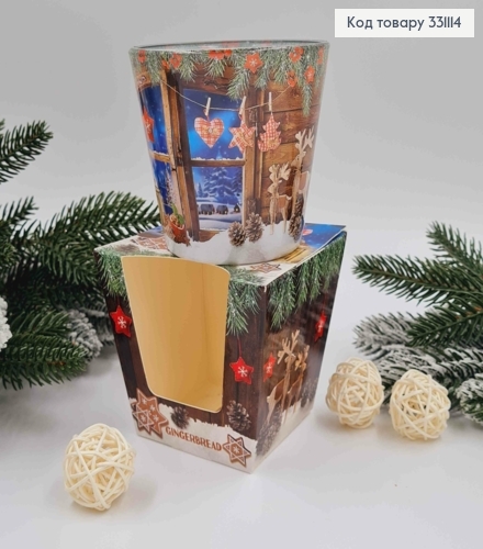 Аромасвічка стакан Charming Christmas, GINGERBREAD,115г/ 30год., Польща 331114 фото 2
