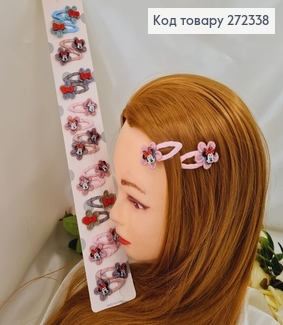 Заколка детская ток так Микки Маус в асс 20 шт/уп 272338 фото