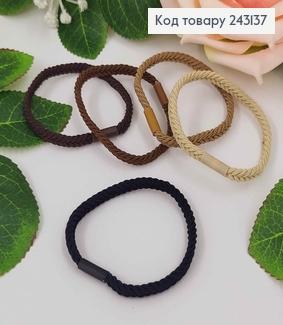 Резинка плетения косичка, 5,5см, цвета в ассорт. 243137 фото