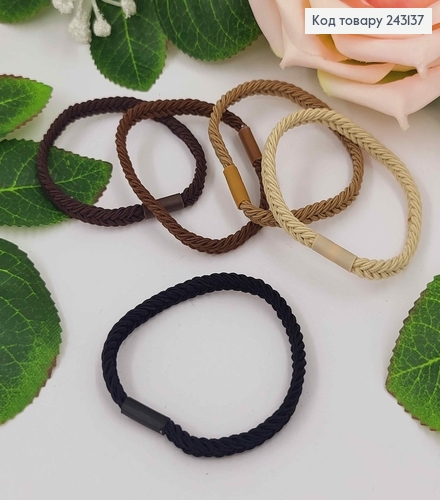 Резинка плетения косичка, 5,5см, цвета в ассорт. 243137 фото 1