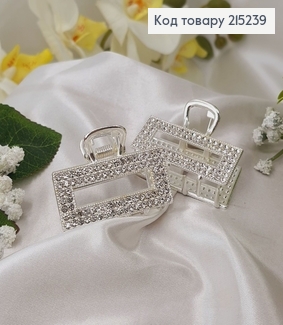 Краб металл Прямоугольный в камнях дл. 4,5см, шир. 2см 215239 фото