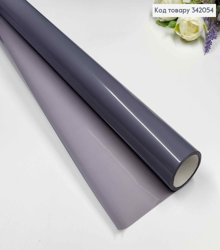Пленка однотонная, "СТЕКЛО", цвет ГРАФИТОВЫЙ, рулон 68см *8,5ярдА, , 65мкр 342054 фото 1