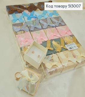 Коробка с рисунком и бантиком 5*5*3,5 см в ас. 513007 фото
