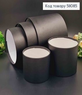 Набор Коробок 5шт, Без крышки, ЧЕРНАЯ, 17,5*20,5см, 16*18,5см, 14*16,5, 12*14,5, 11*12,5см. 511085 фото