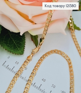 Цепочка панцирное плетение, 3,5мм, длина 50см, Xuping 18K 121380 фото