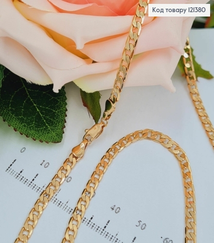 Цепочка панцирное плетение, 3,5мм, длина 50см, Xuping 18K 121380 фото 1