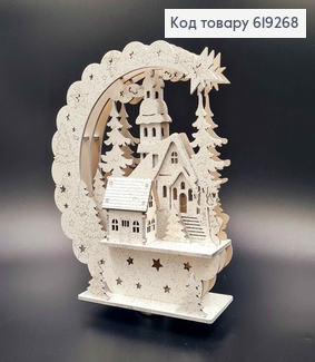 Дерев'яна Місячна Композиція, в блискітках, 23*19*7см, Україна 619268 фото