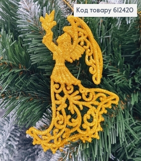 Новогодняя фигура Блеск Ангел с голубем ЗОЛОТО, 12*7см, Украина 612420 фото