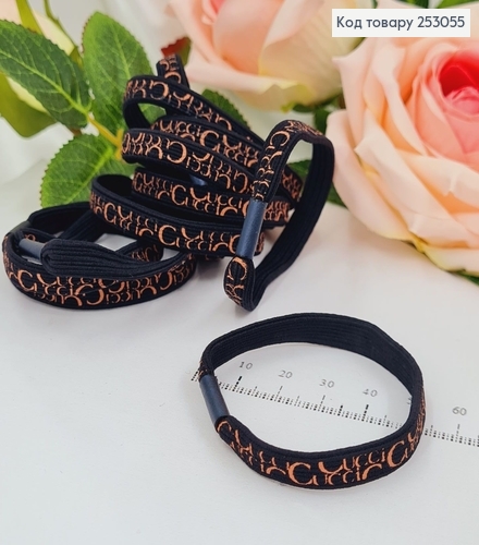 Резинка черная,  "Gucci"в асор. 253055 фото 1