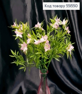 Искусственная композиция Барвинок, ФИОЛЕТОВОГО цвета, 5 веточек на металлическом стержне, высота 33см. 551550 фото