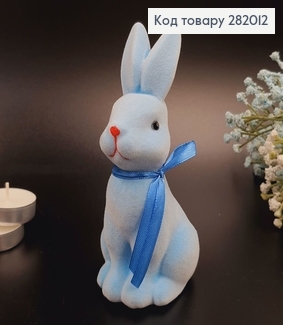 Заяц бархат голубой  6х13,5 см 282012 фото