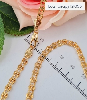 Ланцюжок плетіння з петельками, 5мм, довж. 60см Xuping 18K 121095 фото