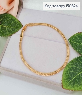 Браслет 3,5мм, длина 18,5см , плетение ЧЕШУЯ ДРАКОНА, Xuping 18K 150824 фото