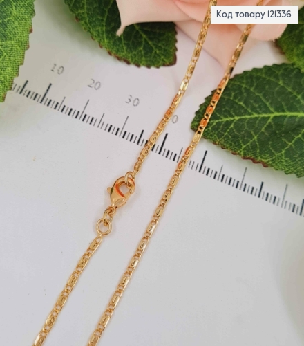 Цепочка улиточное плетение, шир.1,5мм, дл. 60см, Xuping 18K 121336 фото 1