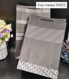 Пакет бумажный "Серебро на Черном", 31х42х12см, в ассорт. 542123 фото