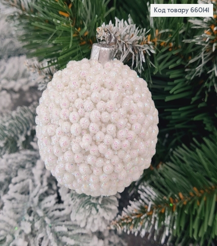 Іграшка куля 60мм Декор БІЛА, Україна 660141 фото 1