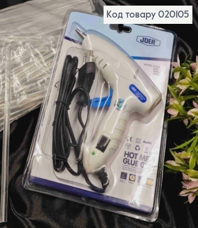 Клейовий пістолет мережевий з перемикачем Потужність 30Вт Діаметр клейового стрижня Ø8,0 мм 020105 фото