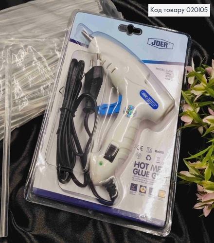 Клейовий пістолет мережевий з перемикачем Потужність 30Вт Діаметр клейового стрижня Ø8,0 мм 020105 фото 1