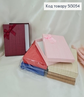 Коробка блеск с боковым бантиком 12*16*3 см в асс. 513054 фото