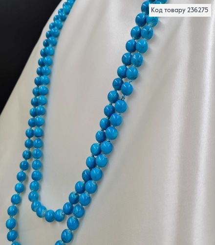 Буси 0,6см, цвет ГОЛУБОЙ МРАМОР, длина 160см 236275 фото 1