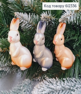 Новогодняя фигура Зайчик малый Краска, в ассорт., 7*3,5см, Украина 612336 фото
