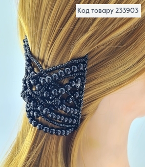 Заколка Монтера для волос черная  233903 фото