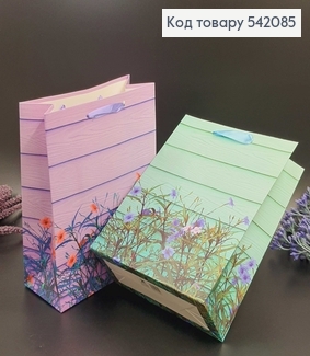 Пакет бумажный маленький Весна 18х23х8см в ассорт. 542085 фото