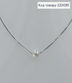 Подвеска с жемчужиной 45 + 3 см родироване медзолото Xuping 220085 фото