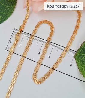 Цепочка улиточное плетение, шир. 3,5мм, дл. 50см. Xuping 18K 121237 фото