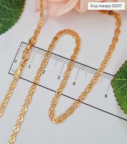 Цепочка улиточное плетение, шир. 3,5мм, дл. 50см. Xuping 18K 121237 фото 1