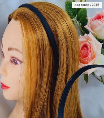 Обруч пластик черный матовый 1,2 см 291113 фото 1