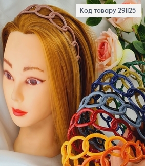 Обруч каучук Большое плетение 3см, в асортименте 291125 фото