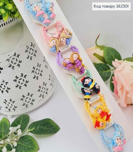 Набор детских резинок, С сказочными принцессами, 30шт/наб 262301 фото 1