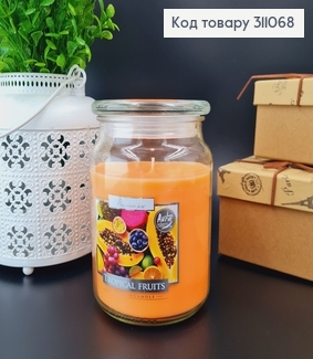 Аромасвеча в банке Тропические фрукты (Tropical fruits) 500г/100годин горения spn99-71 311068 фото