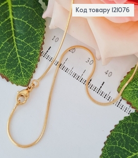 Цепочка плетения снейк граненый 1,5мм, длина 60см Xuping 18K 121076 фото