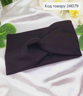 Повязка, качественная Ангора, Черного цвета, 20*11см, Украина. 275022 фото