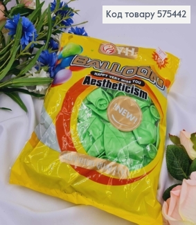 Воздушный шар латексный, Салатовые перламутровые 12', YH, 100 шт/уп 575442 фото