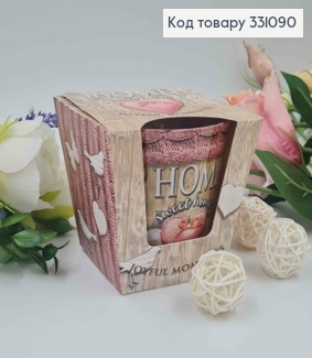 Аромасвічка стакан HOME sweet home, JOYFUL MOMENTS, 115г/30год. горіння, Польща 331090 фото