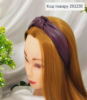 Обруч ЧАЛМА, ЭКОкожа, цвет БОРДОВЫЙ, ручная работа, Украина 292235 фото