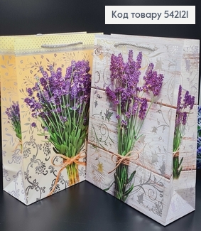 Пакет бумажный "Лавванда", 31х42х12см, в ассорт. 542121 фото