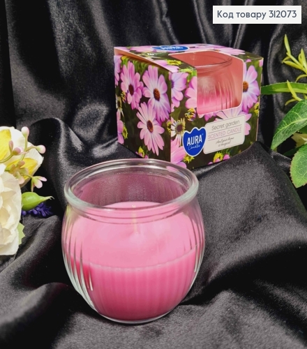 Арома свеча стакан AURA "Тайный Сад", 80 г/18 часов, 69-365 312073 фото 1