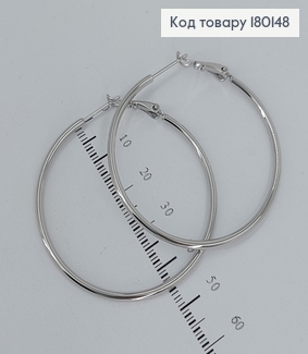 Серьги  кольца 4,5см медицинское золото Xuping 180148 фото